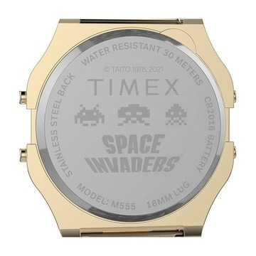 ZEGAREK +grawer Unisex TIMEX T80 X SPACE INVADERS UNISEX TW2V30100 Vintage