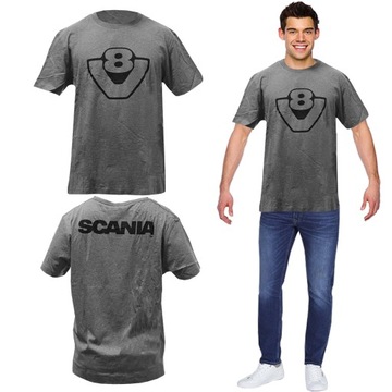 ORYGINALNA KOSZULKA KIEROWCY T-SHIRT SCANIA V8 KING OF ROAD ROZMIAR XXXL
