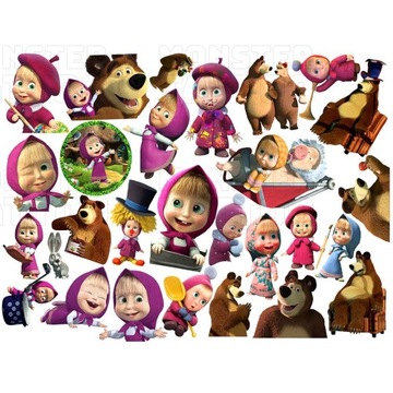 МОЮЩИЕСЯ ТАТУ ДЛЯ ДЕТЕЙ МАША И МЕДВЕДЬ ОРИГИНАЛЬНЫЕ ДИЗАЙНЫ