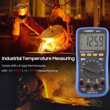 OWON B33 Цифровой мультиметр BT с автономной записью