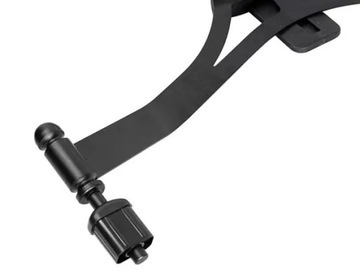 Krzesło do wizażu | makijażu | składane | CZARNE Z ZAGŁÓWKIEM