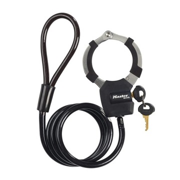 MASTER LOCK Трос велосипедного замка с манжетой и ключом, 1000 x 80 x 27 мм, для велосипеда