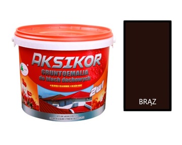 FARBA AKSIKOR NA DACH BRĄZOWY RAL8017 10 L