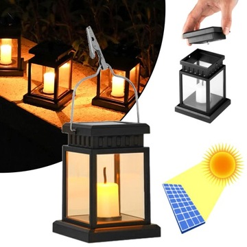 Wiszące kule solarne lampki ogrodowe LED białe za dnia kolorowe w nocy