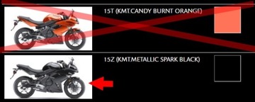 Kawasaki 56054-0666 НАКЛЕЙКА с надписью ER-6F 2011 г.в чёрном цвете