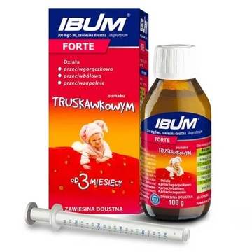 IBUM Forte zawiesina dla dzieci 3m+ gorączka 100 g