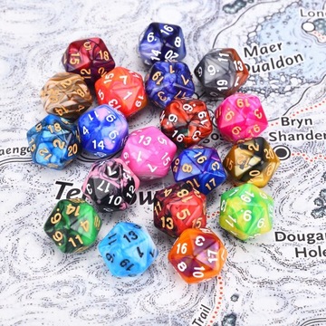 Розовый Белый Стиль Многогранник 7 Куб Два Цвета