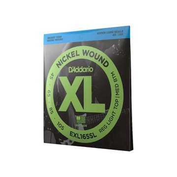 D'Addario EXL 165 SL struny do gitary basowej 45-1