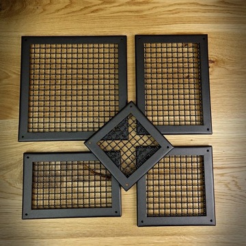 Решетка вентиляционная MASSIVE MESH 170x230, ЧЕРНАЯ