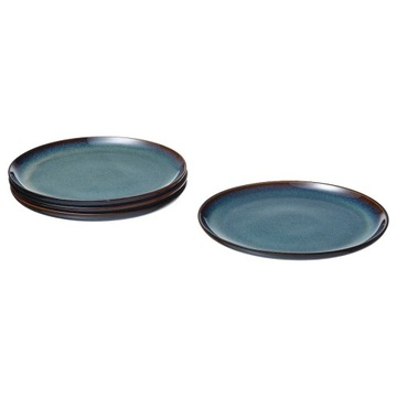 IKEA GLADELIG Talerz niebieski 25 cm 4 sztuki