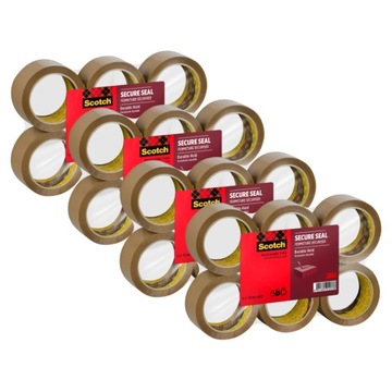 Scotch Secure Seal taśma pakowa brązowa, 50 mm x 66 m, 24 rolki