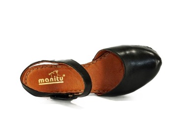 Sandały damskie MANITU 910997-1 schwarz r35