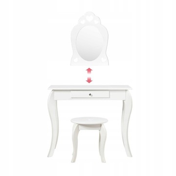 ДЕТСКИЙ ГАРМЕРОДНЫЙ С ЗЕРКАЛОМ И ТАБУРАТОМ