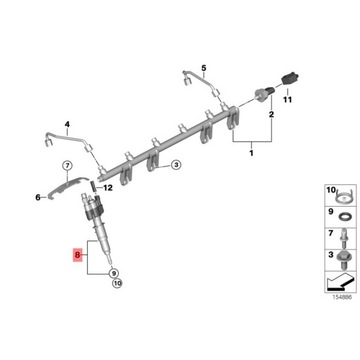 2X VSTŘIKOVACÍ TRYSKA BMW OE 13537589048 13 53 7 589 048