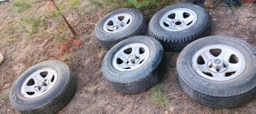 Koła felgi aluminiowe alufelgi opony Jeep Cherokee xj komplet
