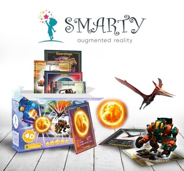 Smarty Interaktywne KARTY 4D ROBOTY PLANETY PREZEN