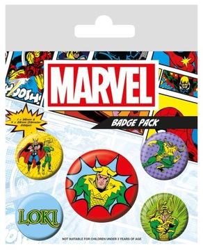 Przypinki do ubrań Loki Marvel Comic na plecak