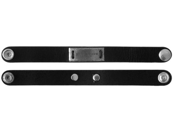 ЧЕРНЫЙ ПЛЕНОЧНЫЙ БРАСЛЕТ С КРАСНОЙ ШАПОЧКОЙ