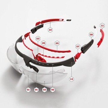 Защитные очки Рабочие очки Зеркальные линзы Honeywell Avatar 1034838