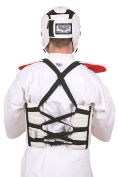 ШЛЕМ ДЛЯ СПАРИНГА КАРАТЭ С СЕТКОЙ ДЛЯ ЗАЩИТЫ ГОЛОВЫ XXS БЕЛЫЙ