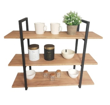 PÓŁKA RAMA-3 LOFT ALUMINIUM 100x25x90