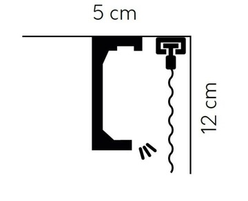 Карниз для потолочных штор Mardom QL046 LIGHTGUARD