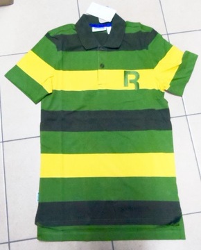 Y1472 REEBOK stripe MĘSKA KOSZULKA POLO L