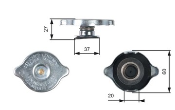 GATES RC217 KRYT NÁDRŽ KAPALINY CHLADÍCÍHO