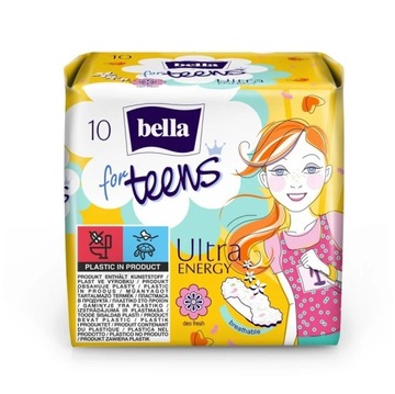 Podpaski Bella For Teens Ultra Energy 10 szt.
