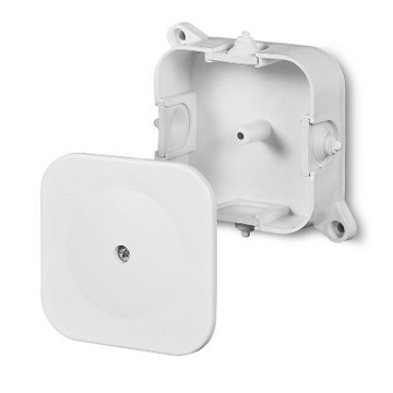 PUSZKA NATYNKOWA IP42 85×85×35mm BIAŁA PUSTA IP42