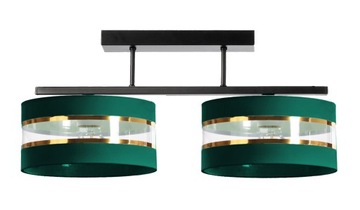 Lampa Wisząca Plafon Nad Stół Bilard Edison Abażury LED Glamour E27