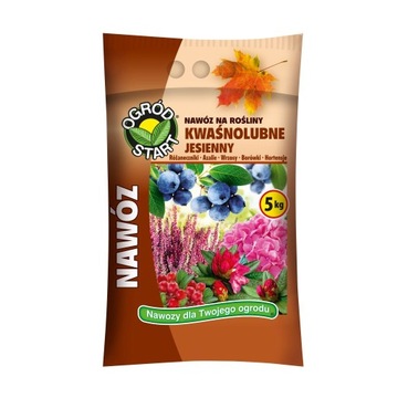 NAWÓZ JESIENNY DO ROŚLIN KWAŚNOLUBNYCH 5 KG