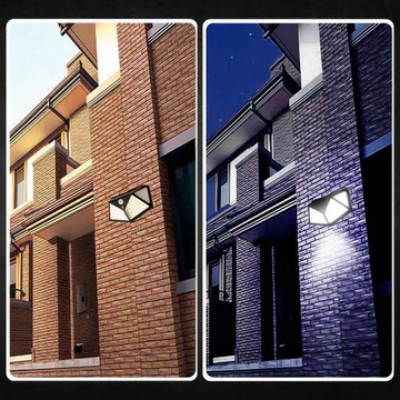 СОЛНЕЧНАЯ ЛАМПА 100 LED С ДАТЧИКОМ ДВИЖЕНИЯ В СУМЕРКАХ, НАСТЕННЫЙ ФАСАД