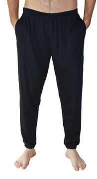Długie Spodnie od piżamy Piżamowe Męskie Wygodne do spania domu Ściągacz XL