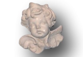 Putta Aniołek ze Skrzydłami Figurka Gipsowa Amorek
