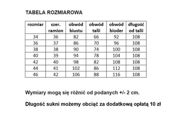 SUKIENKA DŁUGA ZWIEWNA TULIPANY SZEROKI DÓŁ r. 44