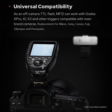 Godox MF12 Macro Flash 2.4G Управление передачей будет