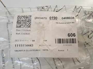 AUDI A7 II 17- LEVÝ VÝZTUHA DRŽÁKY NÁRAZNÍKU PŘEDNÍ