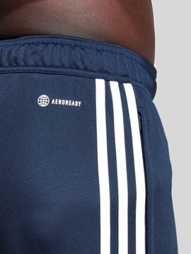 Męskie Spodnie Adidas TIRO Zapinane Kieszenie Treningowe Granatowe r. XL