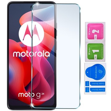 ETUI SKÓRZANE do MOTOROLA MOTO G24|G04 MAGNETYCZNE BOOK CASE TOKRA SZKŁO 9H