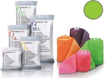 3M Scotchcast - lekki gips 7,6cmx3m -jasno zielony