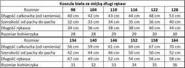 Формальная рубашка для мальчиков с белой стойкой -наус -воротничком Польша Размер 152