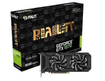 Karta graficzna Palit GeForce GTX 1070 DUAL 8 GB GWARANCJA