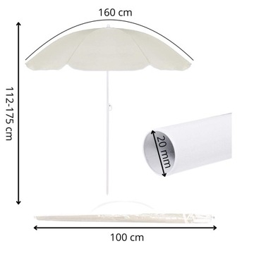 Пляжный зонт для садового пляжа для большого складного балкона 160 см балкона
