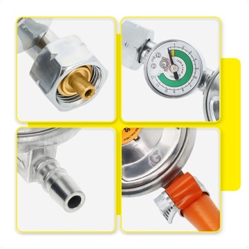 ПЕРЕХОД ДЛЯ БАЛЛОНА СО ШЛАНГОМ, ТРУБКА ДЛЯ ПРОПАНА, ПРЕДОХРАНИТЕЛЬНЫЙ КЛАПАН БАЛЛОНА С ПРОПАНОМ