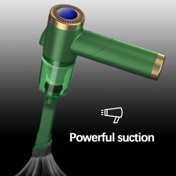 Складной пылесос с быстрой зарядкой, зеленый