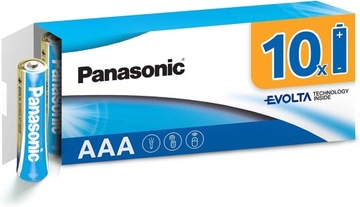 10x EVOLTA TECHNOLOGY INSIDE PANASONIC AAA LR03 R3