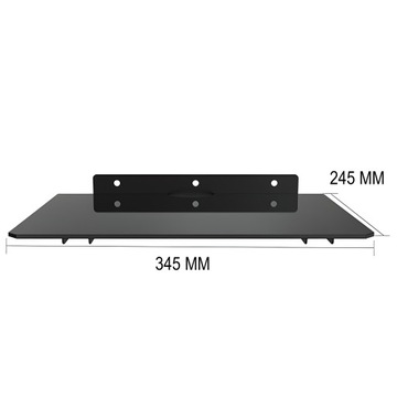 ДЕРЖАТЕЛЬ СТЕКЛЯННОЙ ПОЛКИ ДЛЯ НАСТЕННОГО ТЕЛЕВИЗОРА СТАНДАРТНЫЙ ДЕКОДЕР DVD