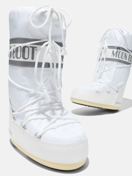 Moon Boot Śniegowce Nylon White 39/41