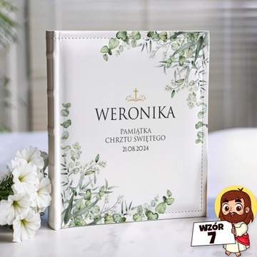 PAMIĄTKA CHRZTU ŚWIĘTEGO ZŁOTY ALBUM NA ZDJĘCIA IDEALNY PREZENT NA CHRZEST